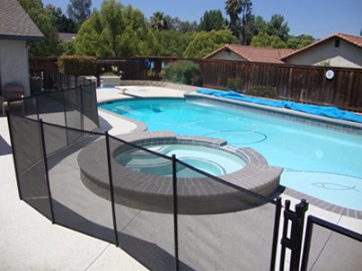 VisiGuard Black Mesh Pool Fence