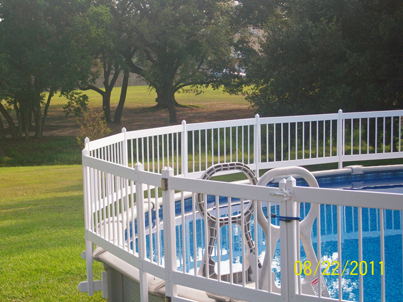 Premium Guard above ground pool safety fencing