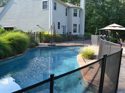 EZ Guard 4 foot tall black fencing