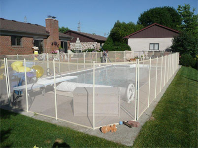 EZ Guard Mesh Pool Fence Installation