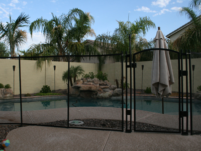 Visiguard pool fence