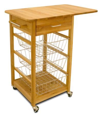 Single Drop Leaf Basket Cart (Product ID = 7225) Single Drop Leaf Basket Cart (Product ID = 7225)--Unfinished