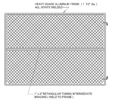 Gate Crafters Chainlink Single Gate Frame Residential 6' Tall (ChainLinkKit)