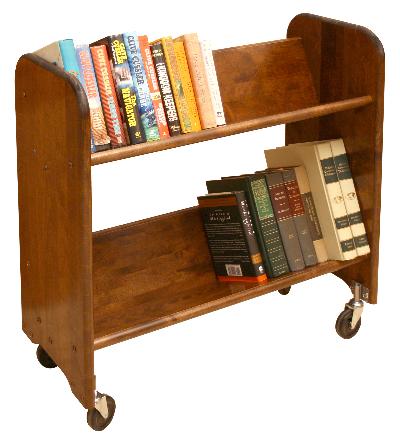  Rol-Rack Walnut Stained Birch - Tilted Shelves (Product ID = 3313)