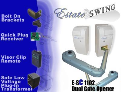 E-SC 1102 Estate Swing Dual Gate Opener  - Packages