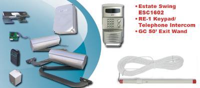 Estate Swing E-SC 1602 Column Mountable Dual Swing Gate Opener Packages - Estate Communication Package