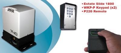 Estate Slide E-SL 1800 Low Voltage Single Slide Gate Operator Packages
