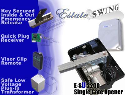 Estate Swing E-SU 2200 Single Swing Underground Gate Opener