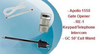 Apollo 1550 Single Gate Opener Packages - Estate Communication Package