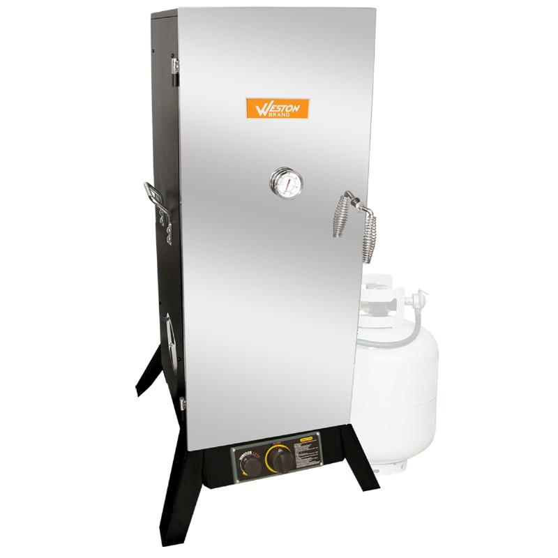 Weston Brands Propane Vertical Smoker — 48in.H, Stainless Steel