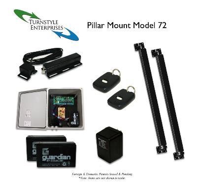 Pillar Mount Turnstyle GMS Packages - Dual Gates