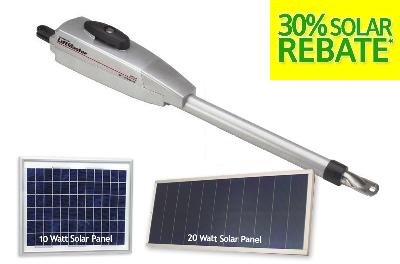LiftMaster Gate Opener - LiftMaster / Chamberlain LA-412 Single Swing Solar Gate Opener 