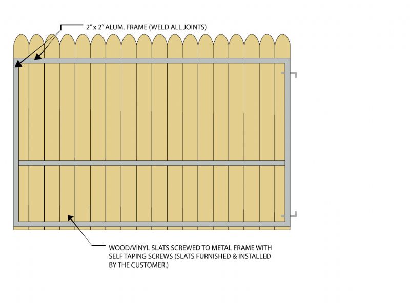 wood slat gate