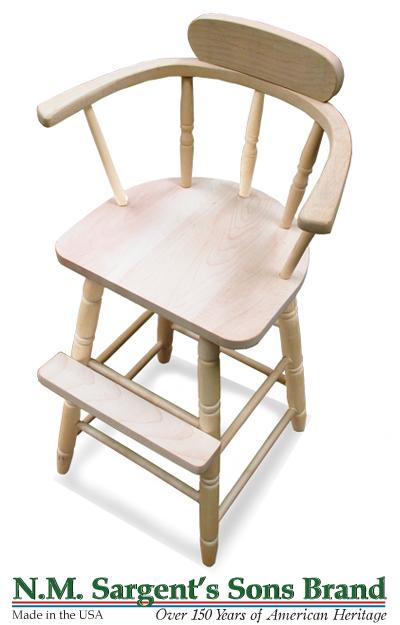 Unfinished Baby Furniture on Maple Youth Chair W Spindles 451m Made In Usa Unfinished