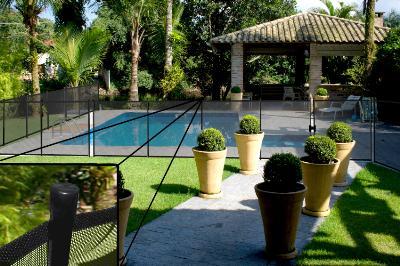 Fully Assembled Sentry EZ-Guard Child Safety Pool Fence (priced per foot) - 4' Tall - Black