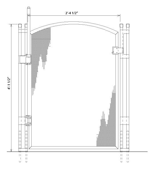 EZ-Guard Self-Closing Self-Latching Gate
