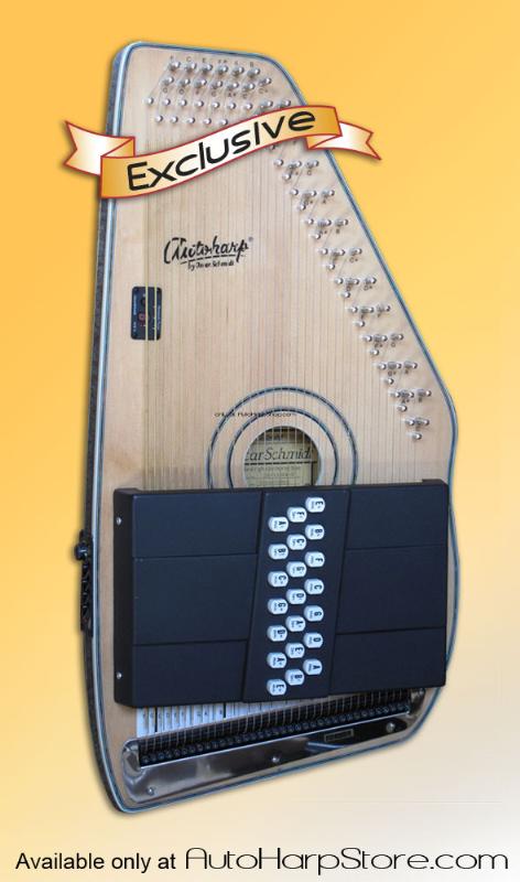 Oscar Schmidt OS120CNE Acoustic/ Electric AutoHarp-Adirondack