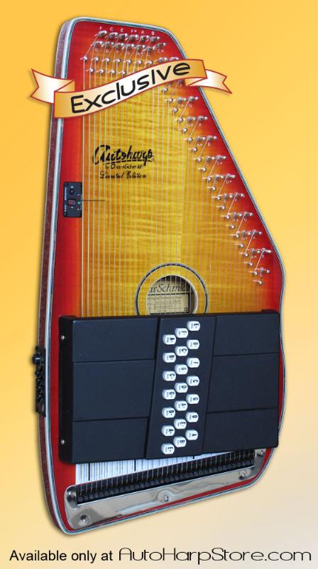 Oscar Schmidt OS110 21 FHSE Acoustic/ Electric Autoharp-Sunburst
