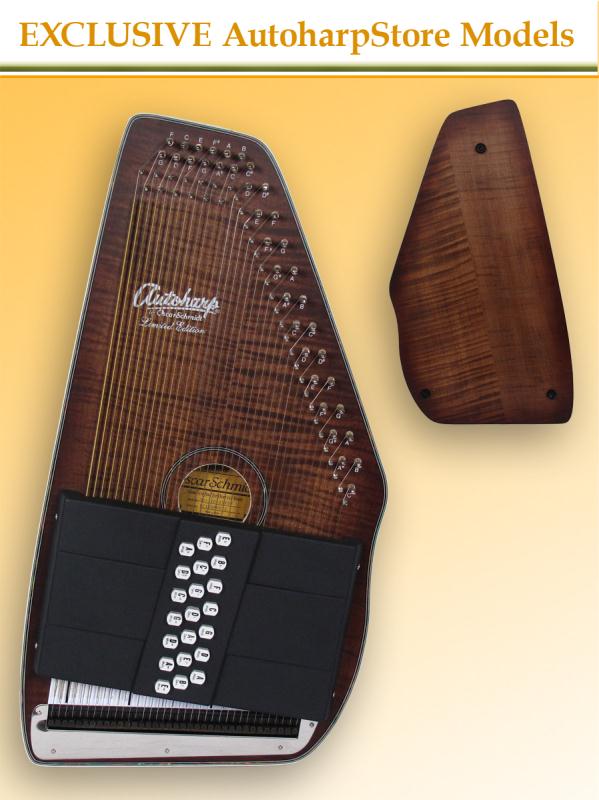Oscar Schmidt OS11021FDF AutoHarp Distressed Finish 21 Chord Free