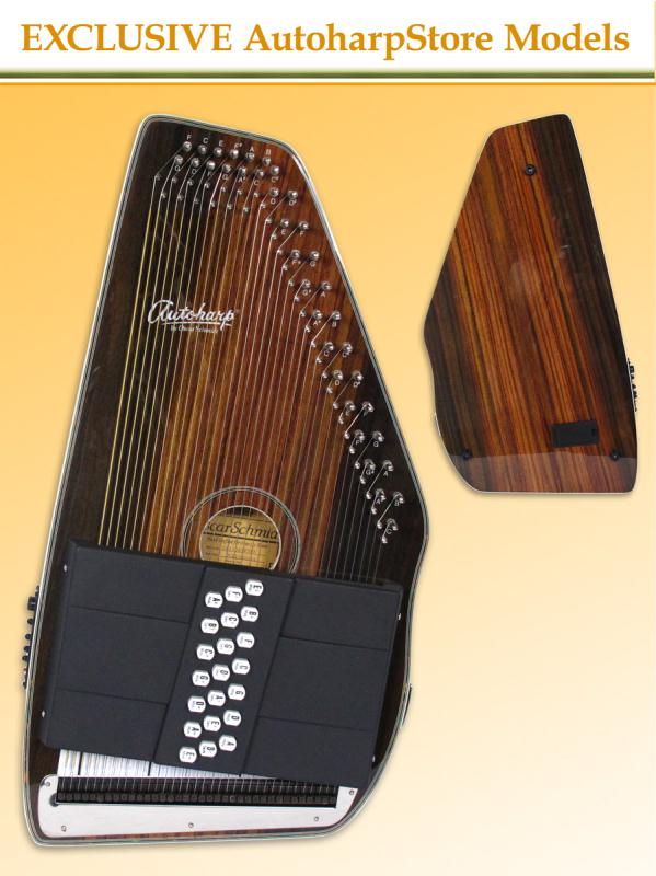 AutoharpStore.com Exclusive Oscar Schmidt OS11021FSRE Acoustic / Electric AutoHarp Mahogany with Rosewood Features
