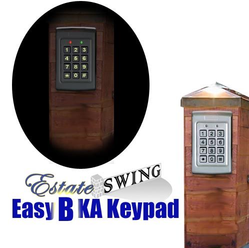 Estate Swing Stainless Steel Finish Surface Mount Back-lit Keypad (EASYBKA)