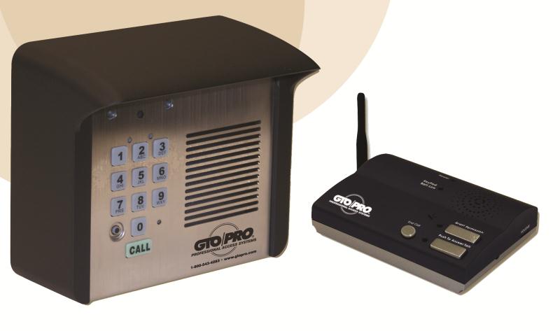 GTO/PRO Wireless Intercom and Keypad FM136 (F3100MBC)