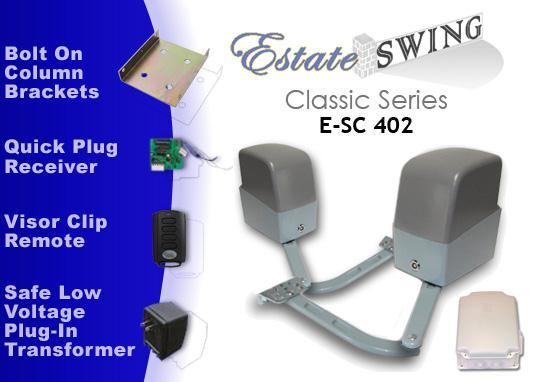 Estate Swing E-SC 402 <i>Classic</i> Dual Swing Column Mountable Gate Opener