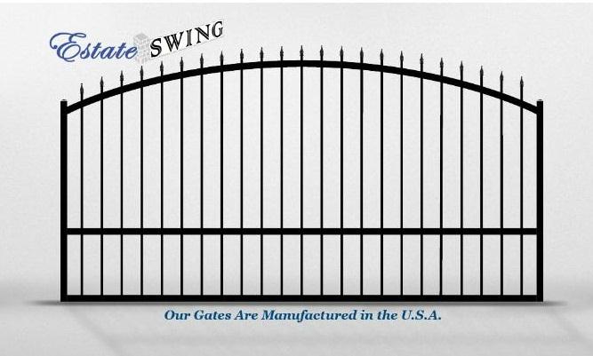 The Estate Swing 12 Foot Long, Single Driveway Gate