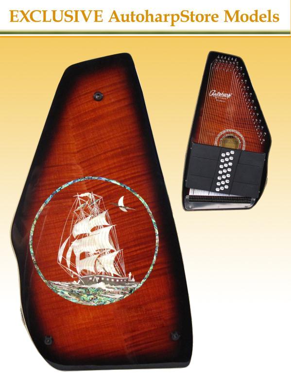 Oscar Schmidt OS11021FE Electric AutoHarp The Mayflower Free Gig