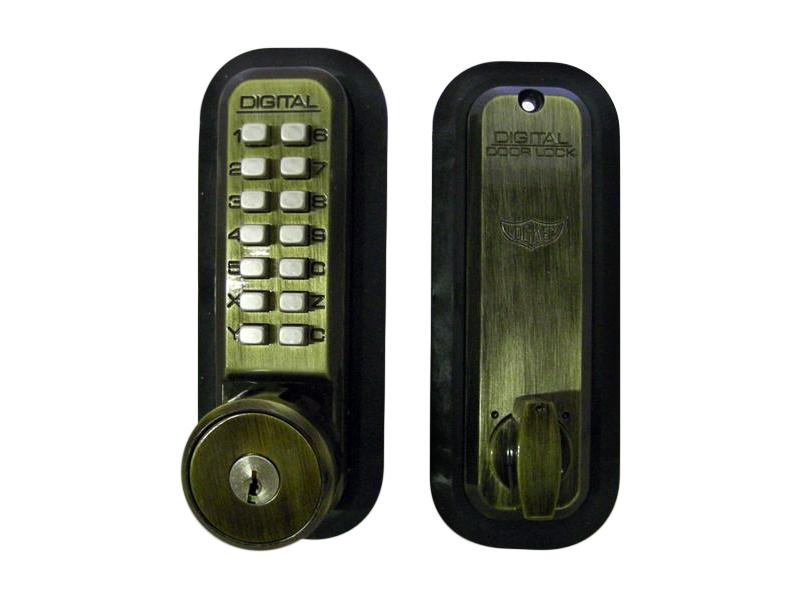 LockeyUSA 2210 Key Override Mechanical Deadbolt Door Lock Satin