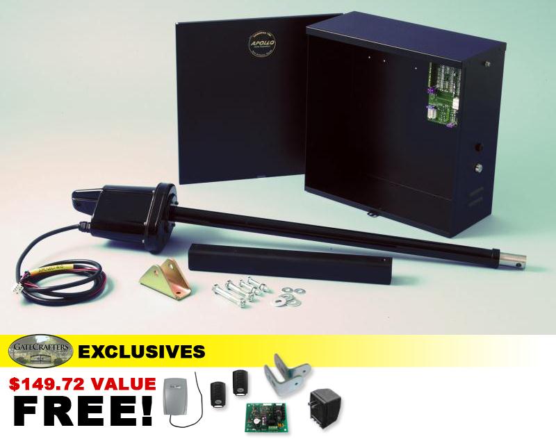 Apollo 1500 Single Swing Agricultural Gate Opener w/ FREE DIY kit (1500)