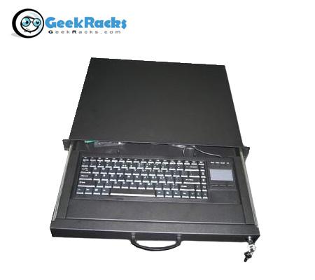 Geek Racks 1U Rackmount Keyboard with Touchpad    (JF-034)
