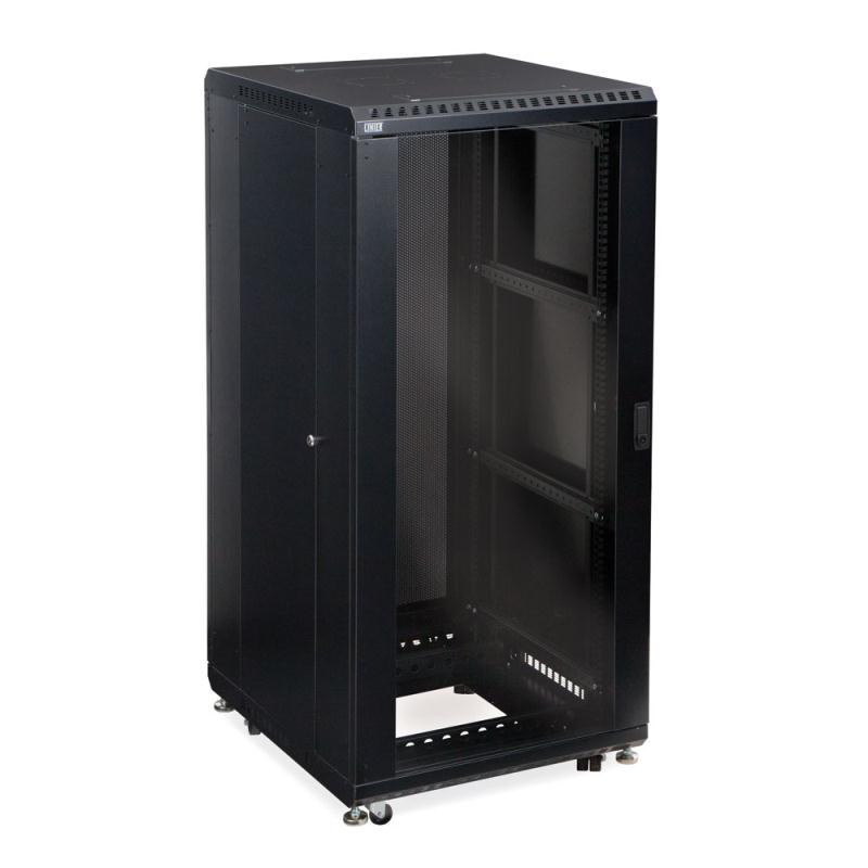 Kendall Howard 27U LINIER Server Cabinet - Glass/Vented Doors - 24" Depth (3100-3-024-27)
