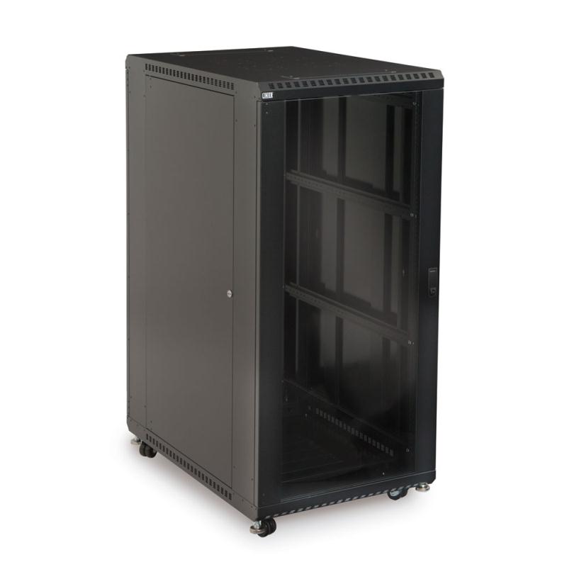 Kendall Howard 27U LINIER Server Cabinet - Glass/Solid Doors - 36