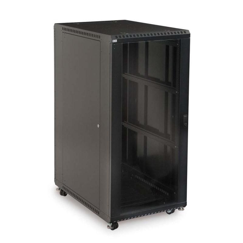 Kendall Howard 27U LINIER Server Cabinet - Glass/Vented Doors - 36