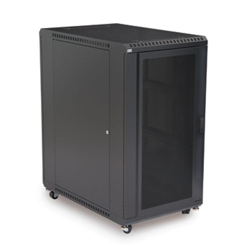 Kendall Howard 22U LINIER Server Cabinet - Convex/Glass Doors - 36