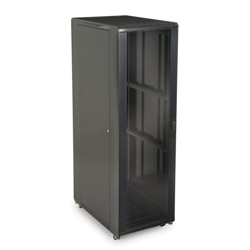 42U LINIER Server Cabinet - Glass/Solid Doors - 36