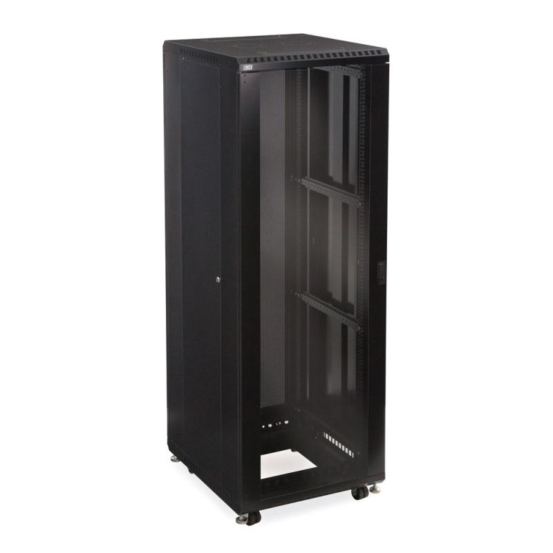 37U LINIER Server Cabinet - Glass/Solid Doors - 24" Depth by Kendall Howard (3101-3-024-37)