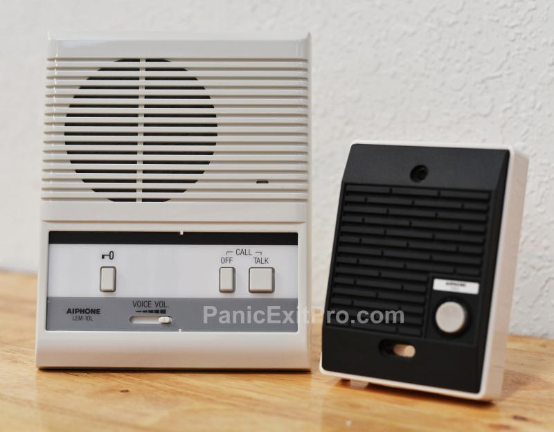 Aiphone Access Sentry Voice Door Answering Intercom System - 1 Indoor  Station (LEM-1DLS):::PanicExitPro.com