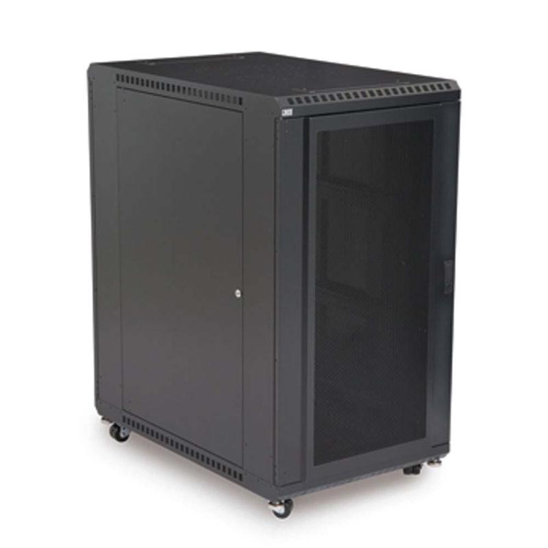 Kendall Howard 22U LINIER Server Cabinet - Convex/Vented Doors - 36