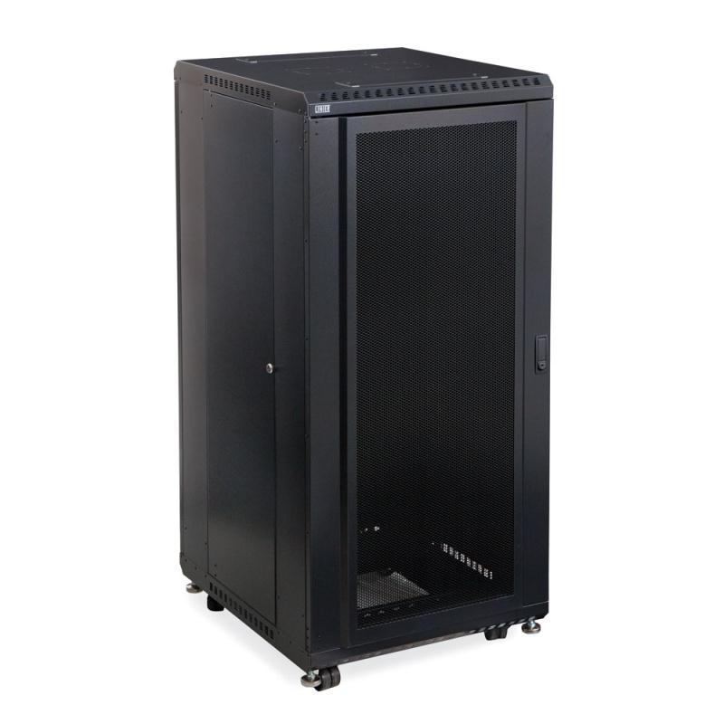 Kendall Howard 27U LINIER Server Cabinet - Convex/Vented Doors - 24
