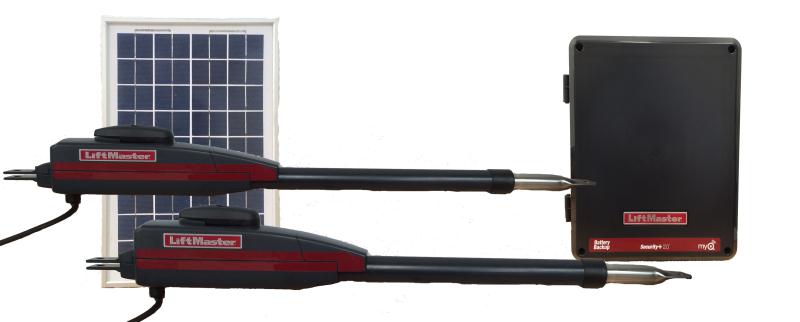 LiftMaster LA412UL-D Dual Swing Solar Gate Opener w/ 10w Solar Panel w