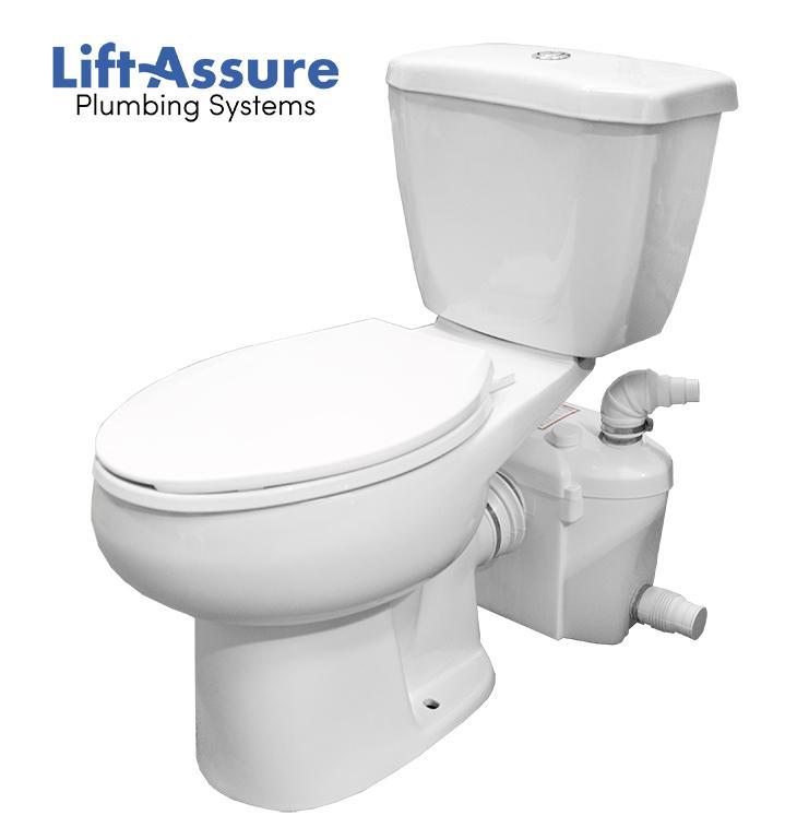 Lift Assure American Elongated Macerating Toilet Kit Lift Assure