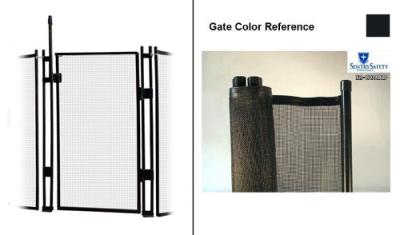 Classic Guard Self-Closing Self-Latching Gate - Black 4' Tall