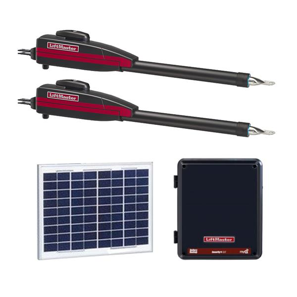 LiftMaster / Chamberlain LA412D Dual Swing Solar Gate Opener w/ 10w