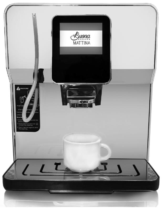 Buona Mattina Super Automatic Espresso Coffee Machine in White - 6 Varieties