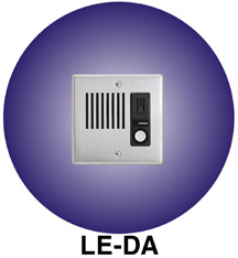 Aiphone Flush Mount Stainless Steel (2 gang) Door Station (LE-DA)
