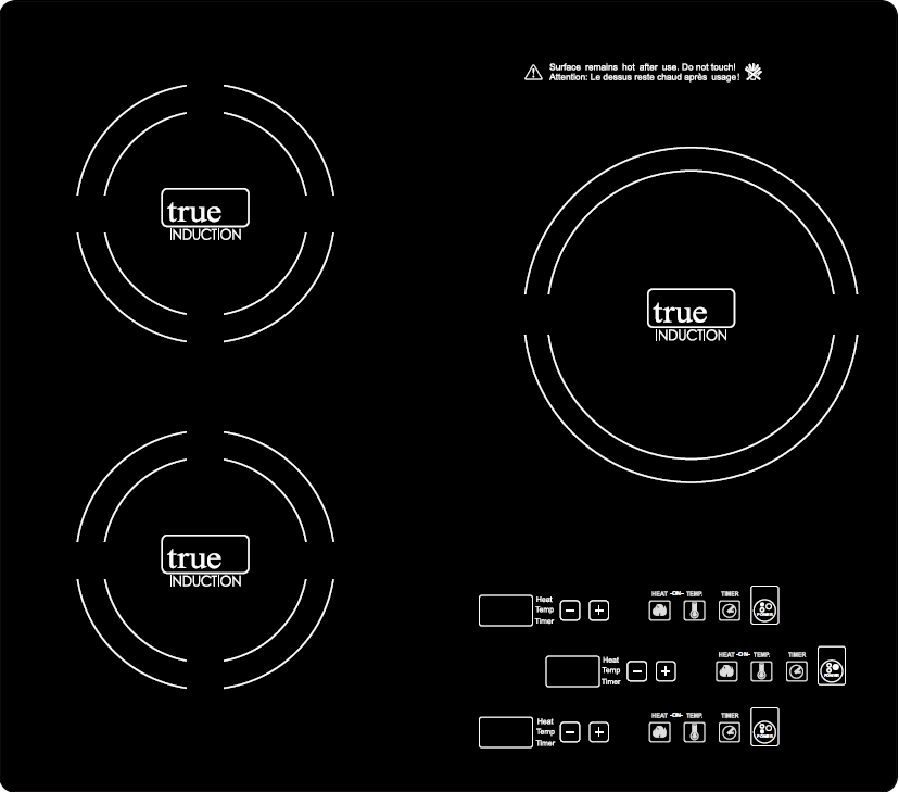 Triple Burner Induction Cooktop