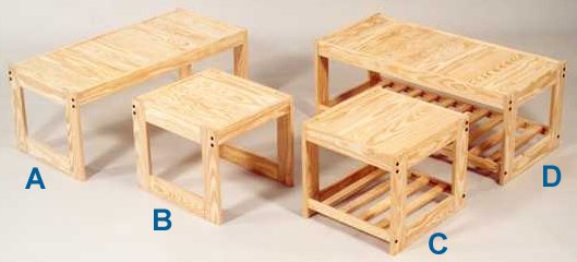 Collegiate Furnishings Ozark Tables Collegiate Furnishings Ozark Tables--(A) Coffee Table