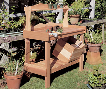 Rustic Natural Cedar Potting Bench (421)&nbsp;Rustic Natural Cedar Potting Bench (421)